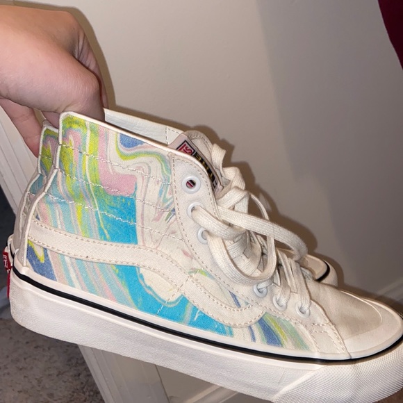colorful high top vans